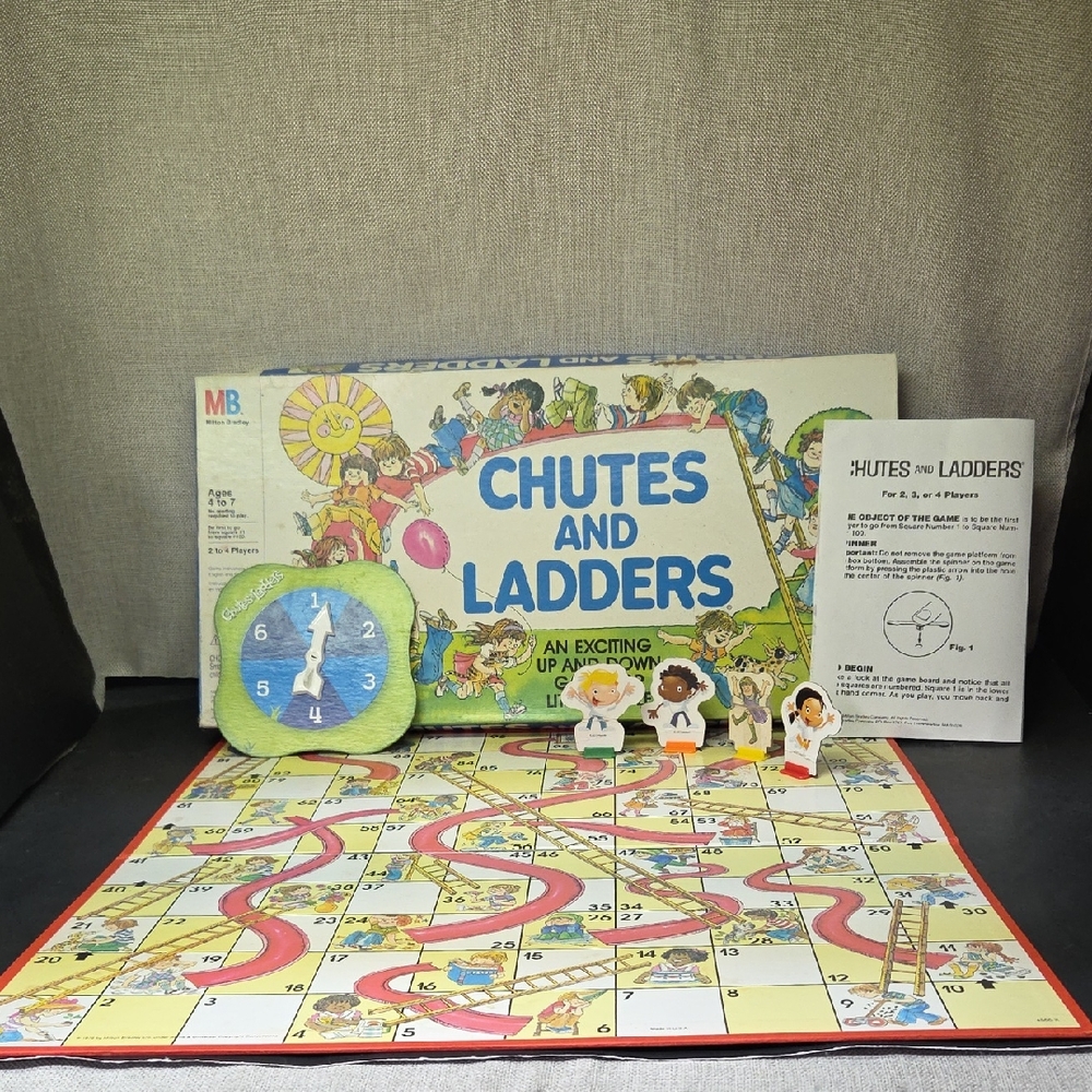 Vintage‎ 1979 Chutes and Ladders Milton Bradley #4555